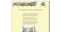 Desktop Screenshot of aerztehaus-kaulsdorf.de