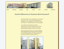 Tablet Screenshot of aerztehaus-kaulsdorf.de